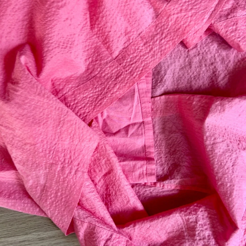 AYR The Triple Threat Skirt Size S AGUA FRESCA (Pink) Crinkle Cotton